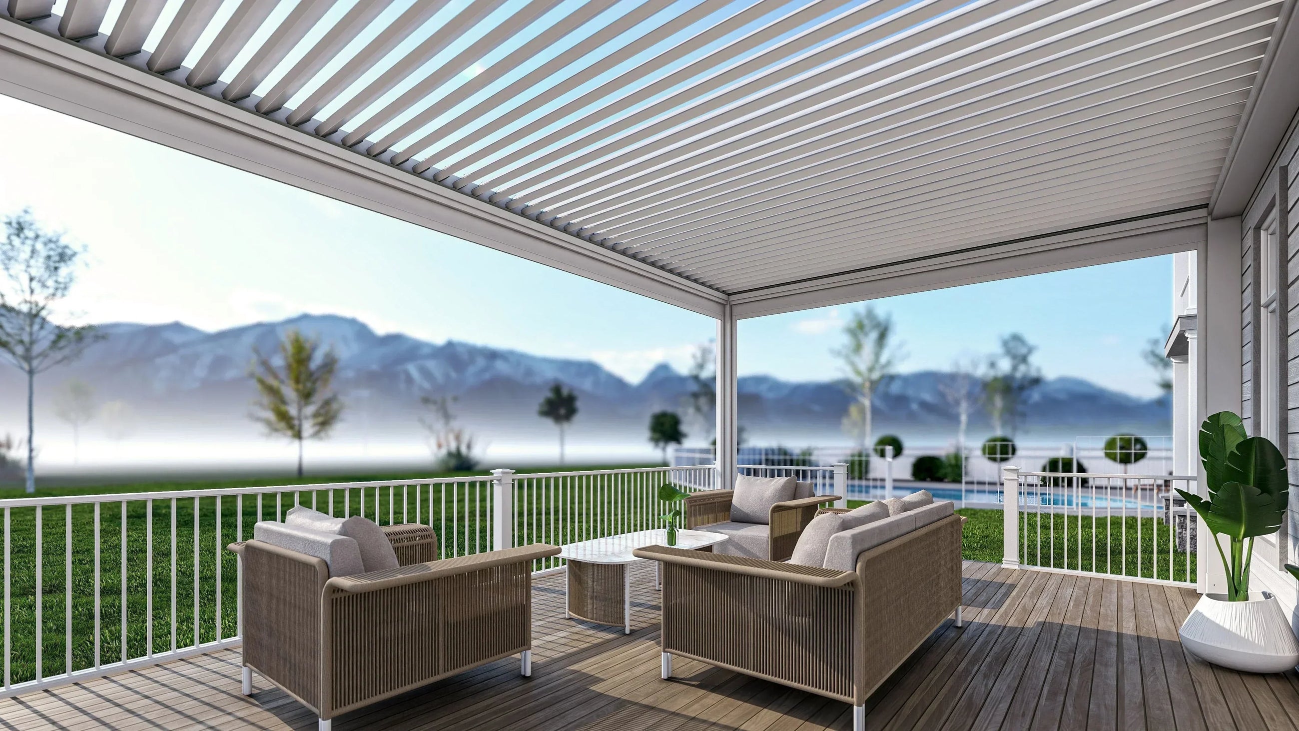 Benefits of Louvered Pergolas for Decks – Style & Weather Protection